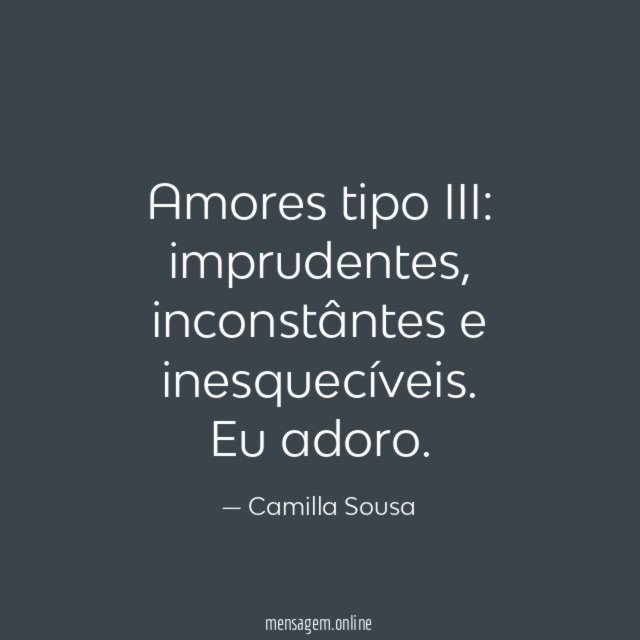 Amores tipo III