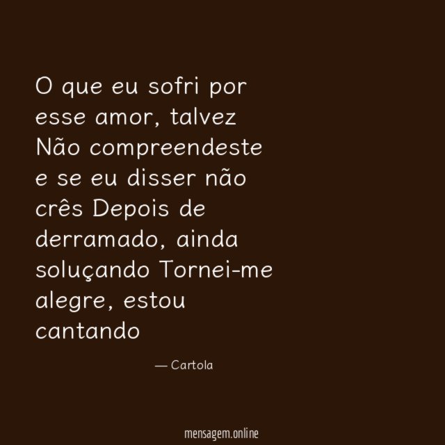 O que eu sofri por esse amor