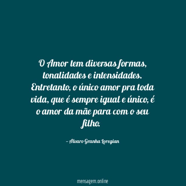 O Amor tem diversas formas