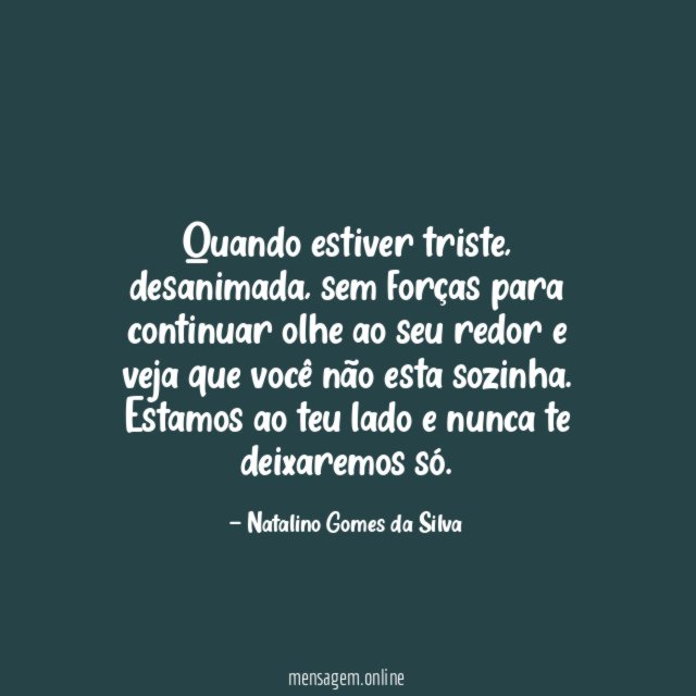 Quando estiver triste