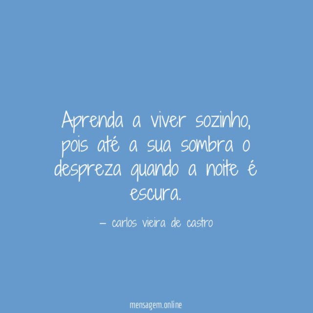 Aprenda a viver sozinho