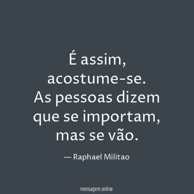 É assim