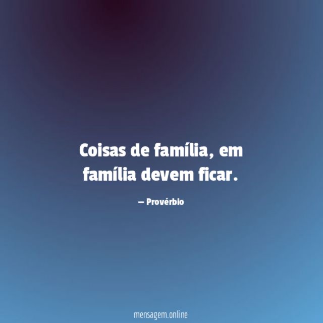 Coisas de família
