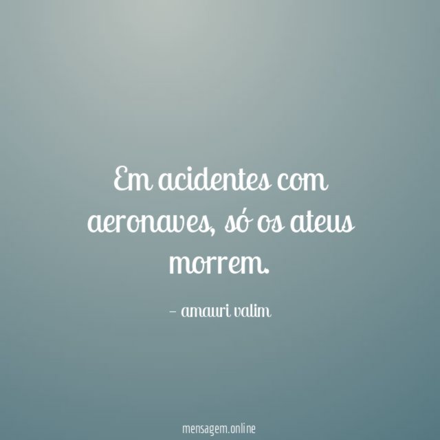 Em acidentes com aeronaves