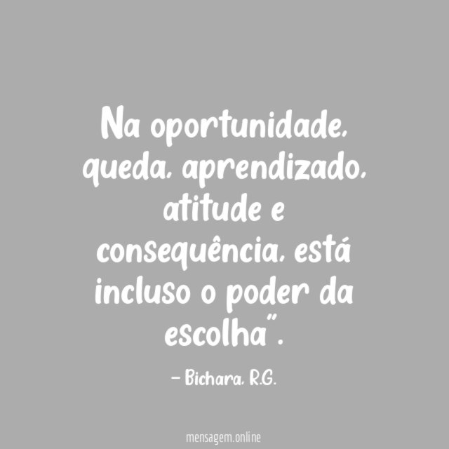 Na oportunidade