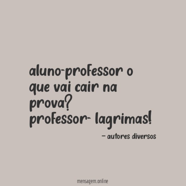 aluno-professor o que vai cair na prova