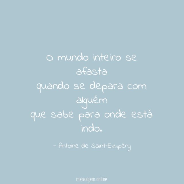 O mundo inteiro se afasta quando se depara com
