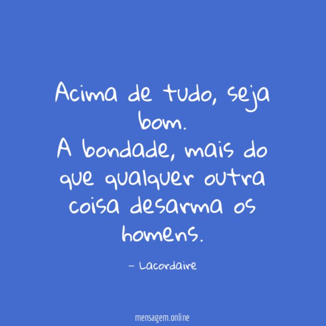 Acima de tudo