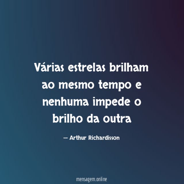 Várias estrelas brilham ao mesmo tempo e nenhuma