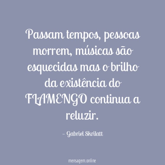 Passam tempos