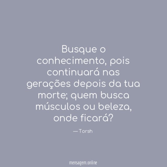 Busque o conhecimento
