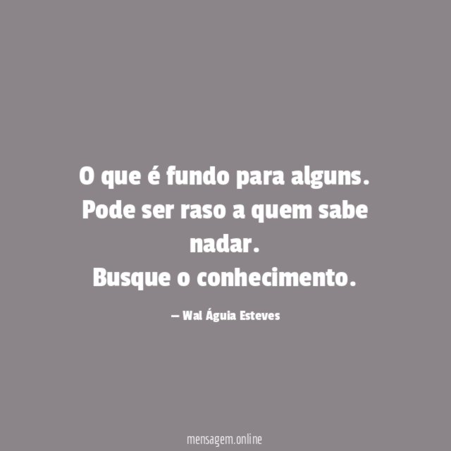O que é fundo para alguns