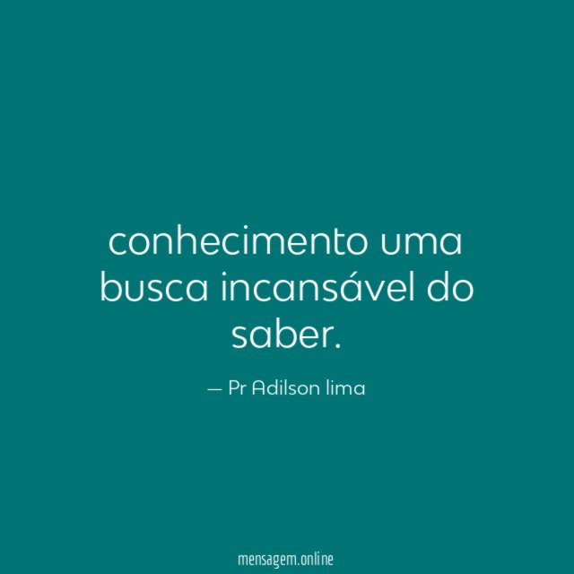 conhecimento uma busca incansável do saber