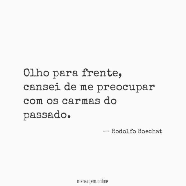 Olho para frente