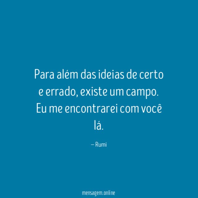 Para além das ideias de certo e errado