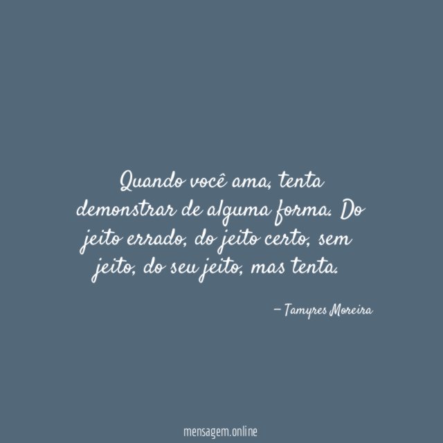 Quando você ama