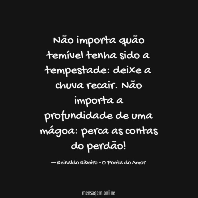 Não importa quão temível tenha sido a tempestade