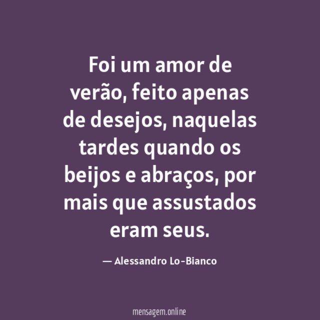 Foi um amor de verão