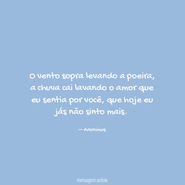 O vento sopra levando a poeira