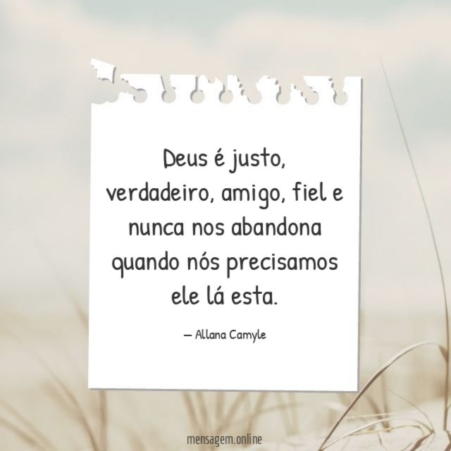 Deus é justo
