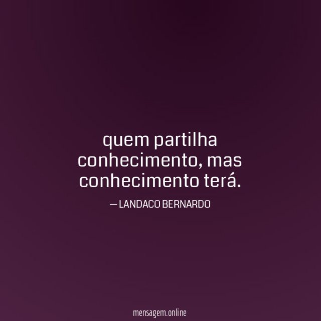 quem partilha conhecimento