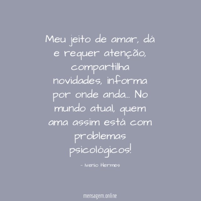 Meu jeito de amar