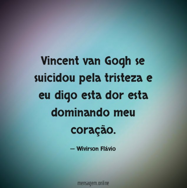 Vincent van Gogh se suicidou pela tristeza