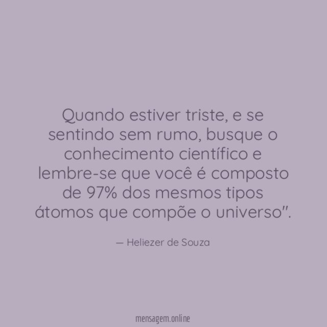 Quando estiver triste