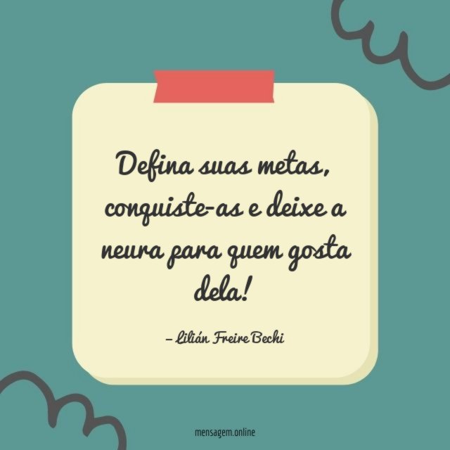 Defina suas metas