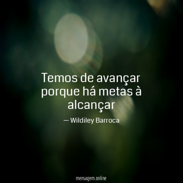 Temos de avançar porque há metas à alcançar
