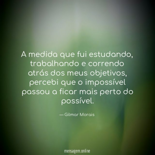 A medida que fui estudando