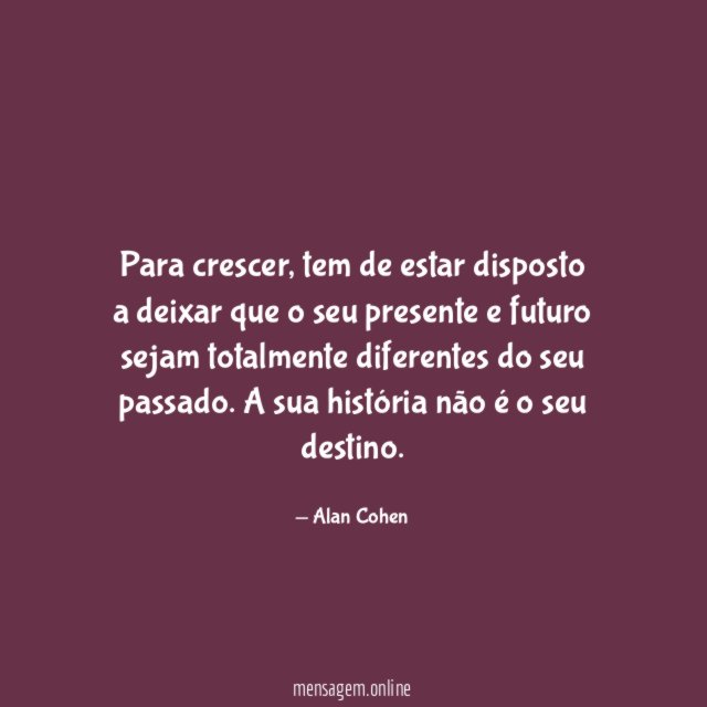 Para crescer