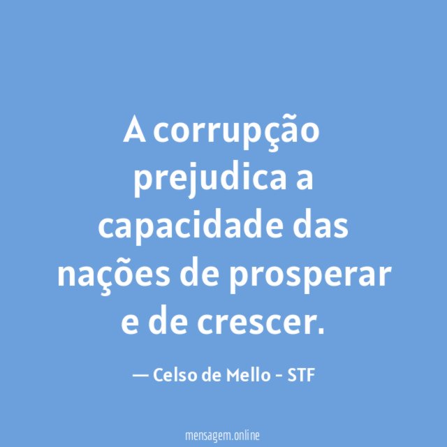 A corrupção prejudica a capacidade das nações de