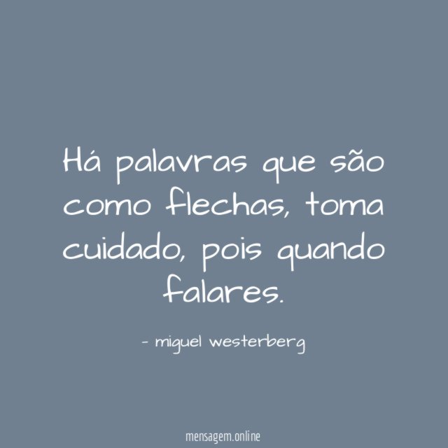 Há palavras que são como flechas