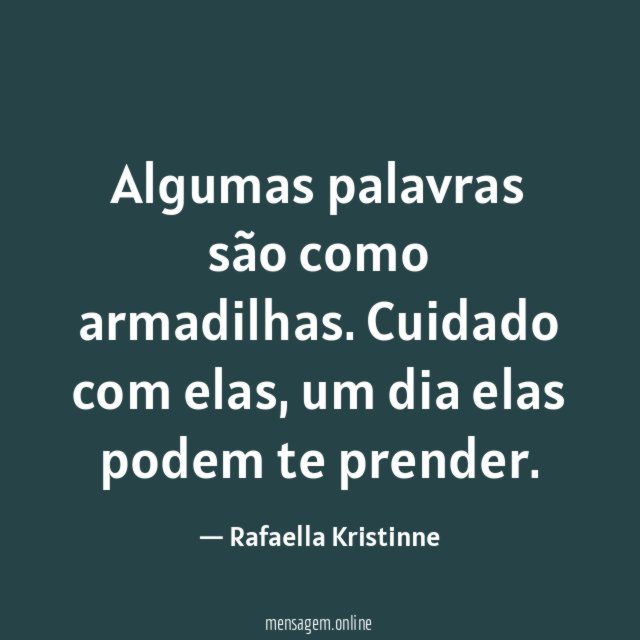 Algumas palavras são como armadilhas