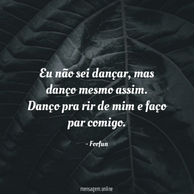Eu não sei dançar