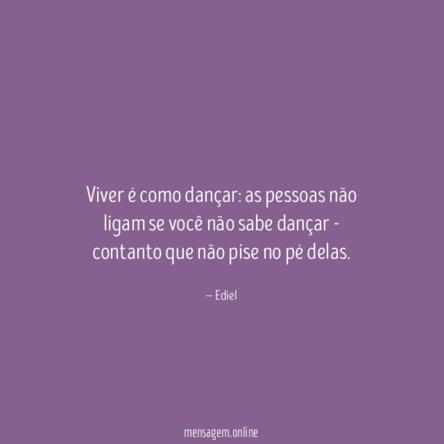 Viver é como dançar