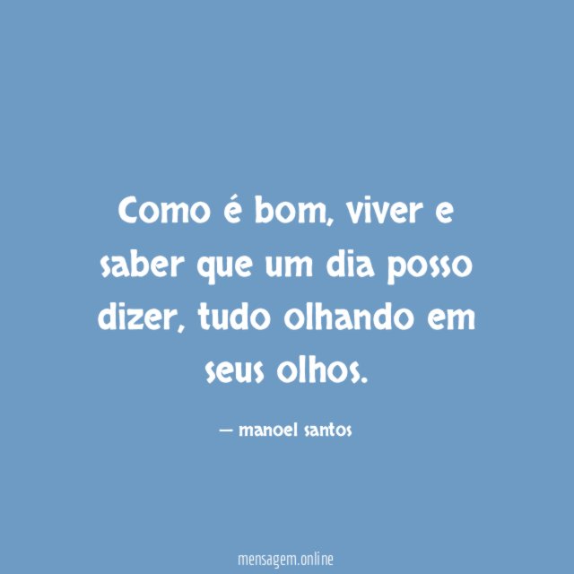 Como é bom