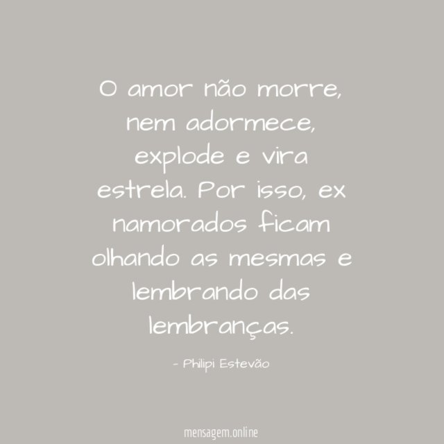 O amor não morre