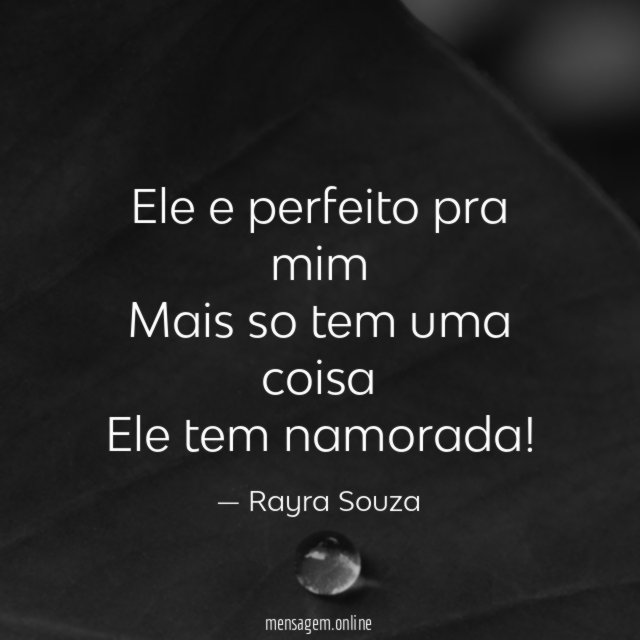 Ele e perfeito pra mim Mais so tem uma