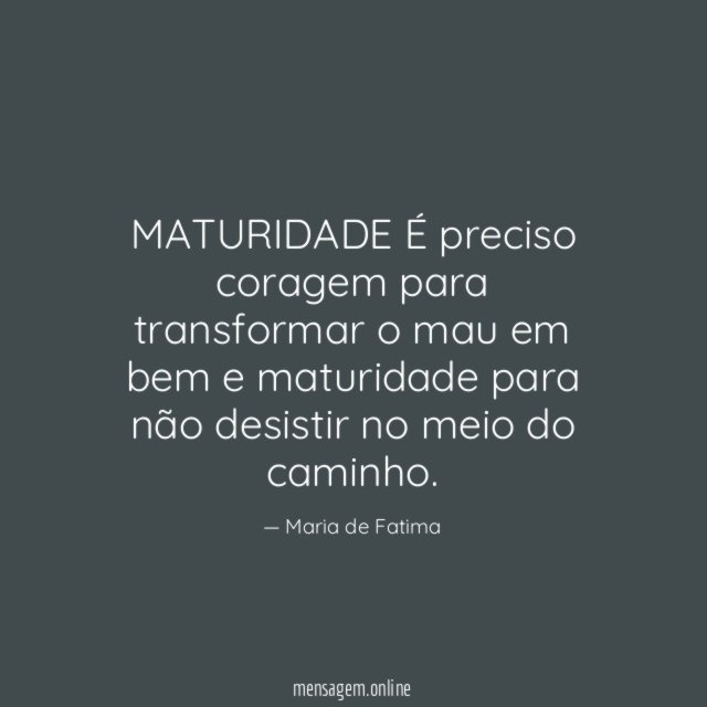 MATURIDADE