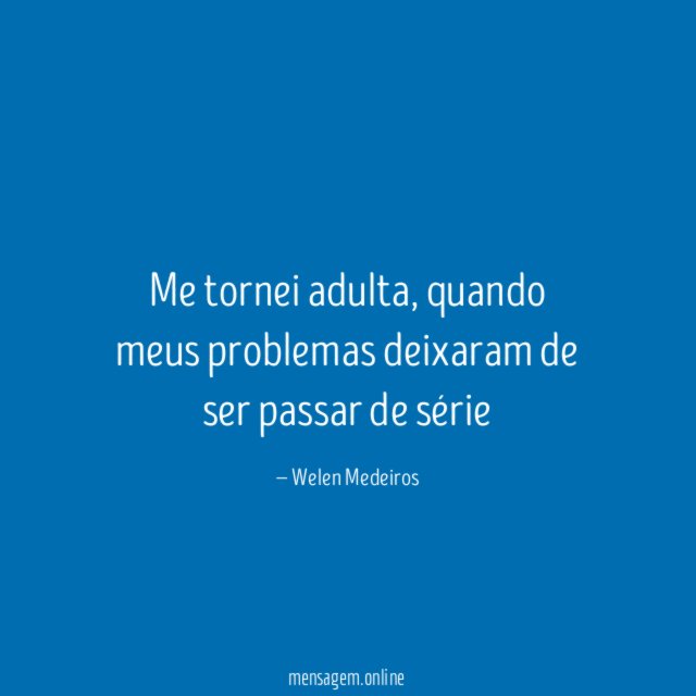 Me tornei adulta