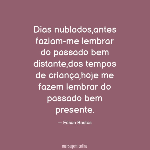 Dias nublados