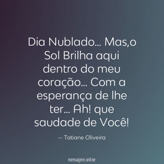 Dia Nublado