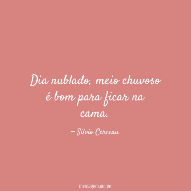 Dia nublado