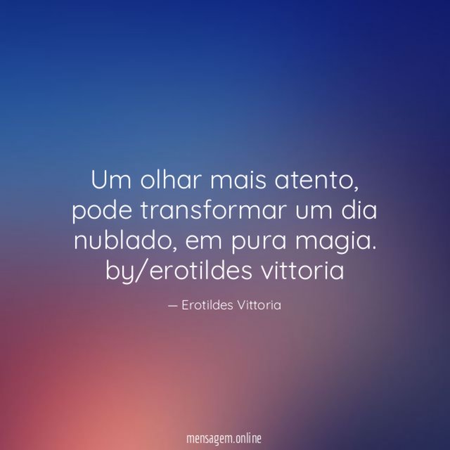 Um olhar mais atento