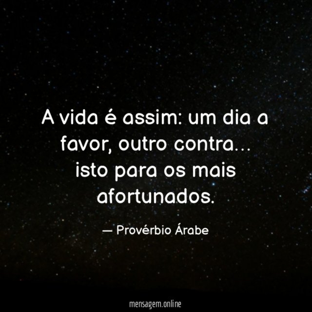 A vida é assim