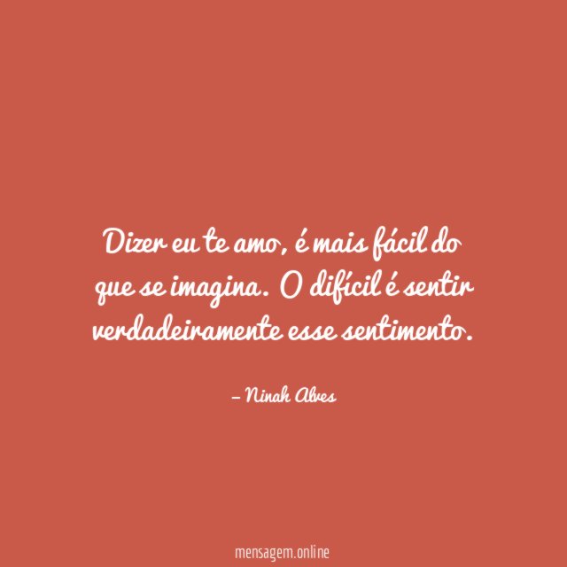 Dizer eu te amo