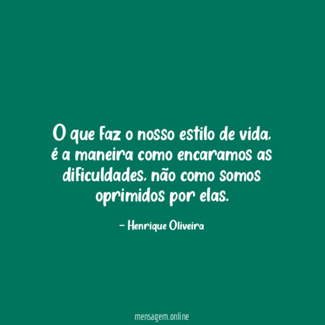 O que faz o nosso estilo de vida