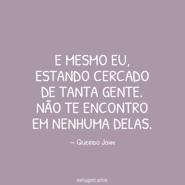 E mesmo eu